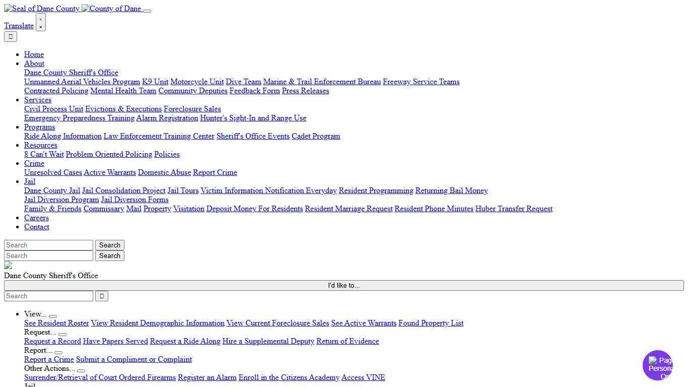 Oneida Dane County Sheriff's Office